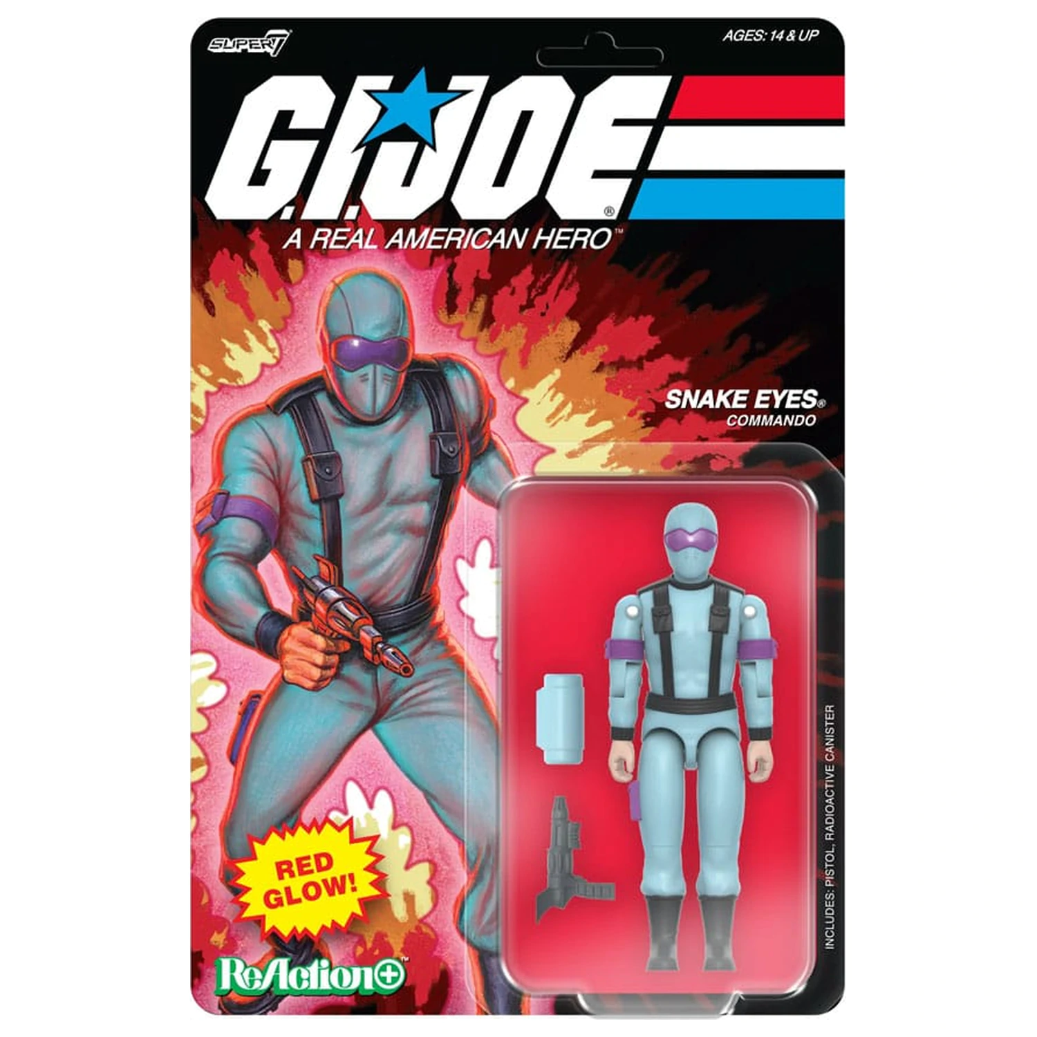 GI Joe ReAction+ Figurka Wave 06 Snake Eyes (Red Glow, Crystal Poison) 10 cm zdjęcie produktu