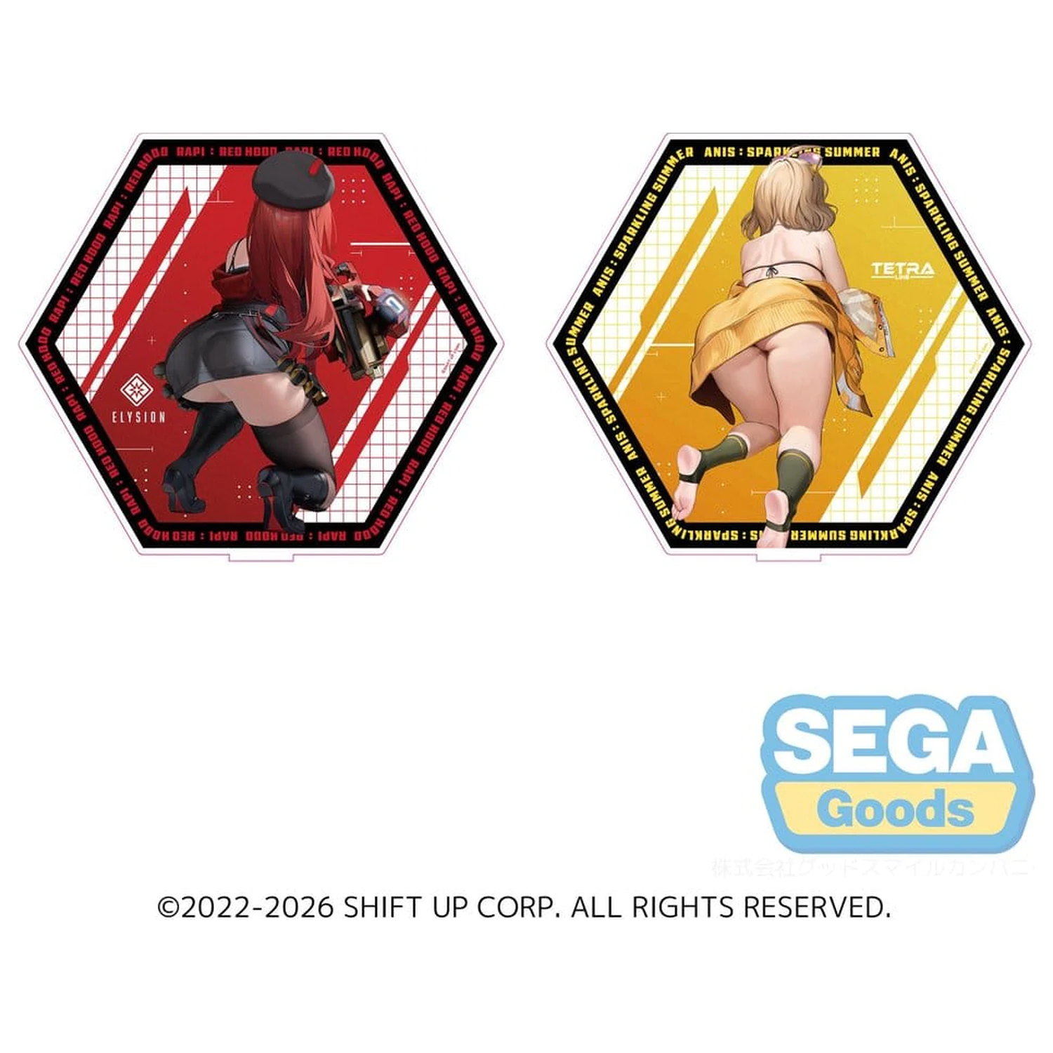 Goddess of Victory: Nikke Akrylowy Stand PtZ Dwustronny Rapi: Red Hood/ Anis: Sparkling Summer 25 cm zdjęcie produktu