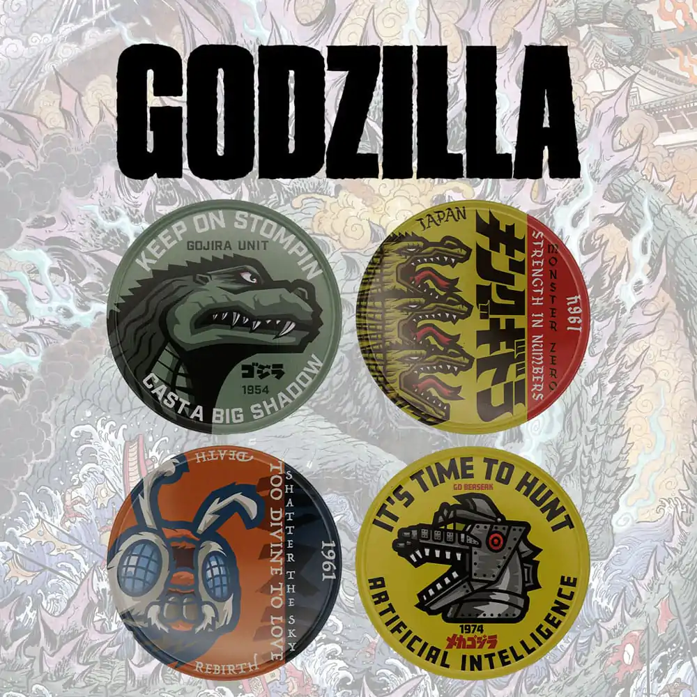 Godzilla Podkładki pod Napoje 4-Pack zdjęcie produktu