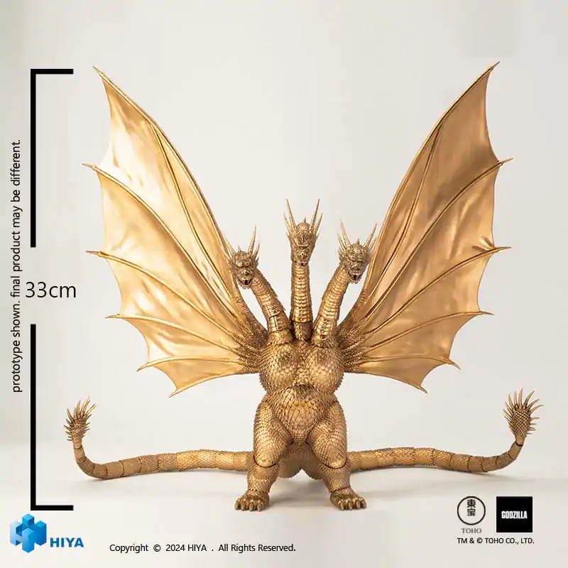 Godzilla Exquisite Basic Figurka Akcji Godzilla vs King Ghidorah King Ghidorah 25 cm zdjęcie produktu