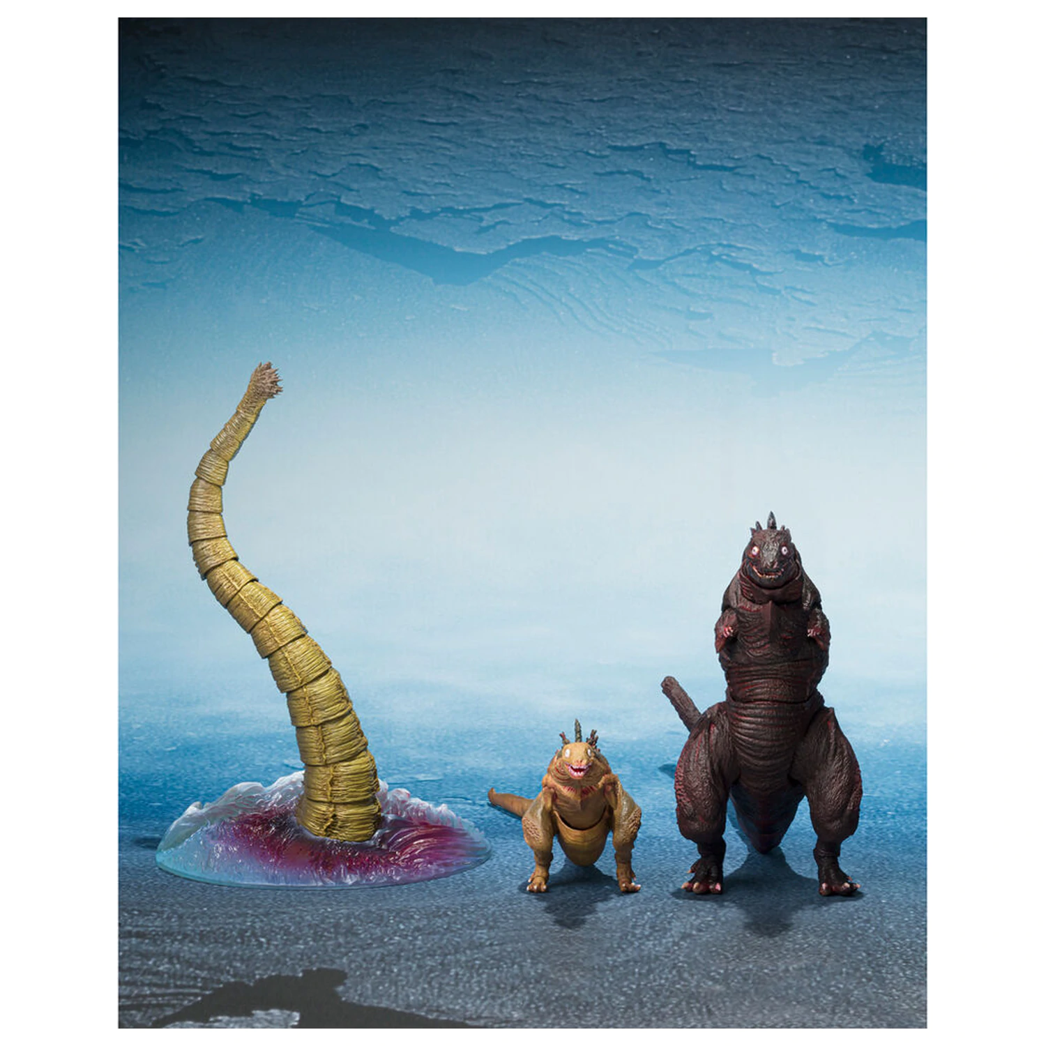 Godzilla The Second Form & Third Form & Giant Unidentified Creature S.H. MonsterArts zestaw figurek zdjęcie produktu