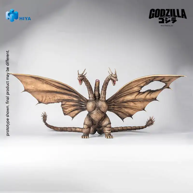 Godzilla vs. King Ghidorah (1991) Exquisite Basic figurka akcji King Ghidorah wersja uszkodzona w walce 33 cm zdjęcie produktu