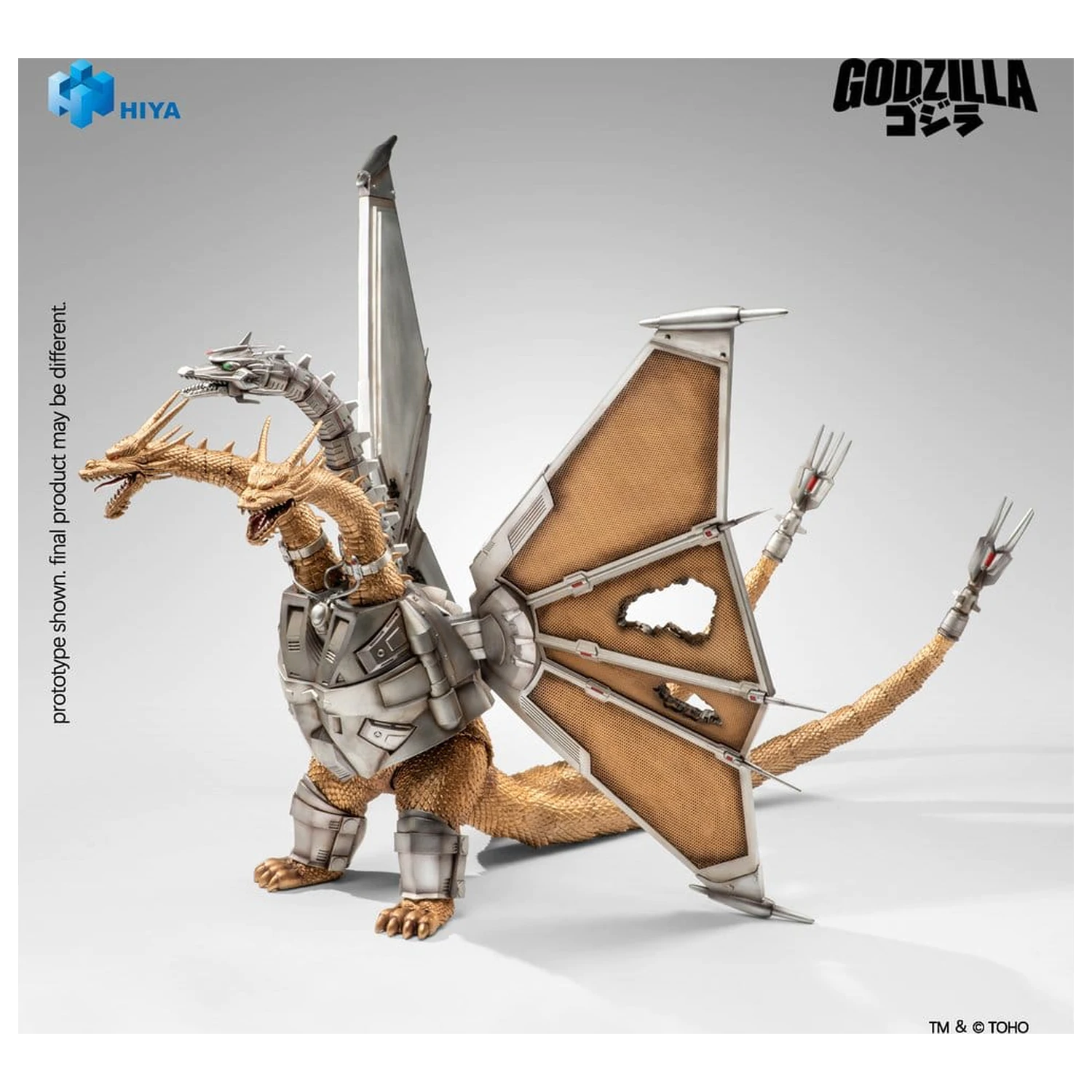 Godzilla vs. King Ghidorah Exquisite Basic Figurka Akcji Battle Damaged Mecha King Ghidorah 33 cm zdjęcie produktu