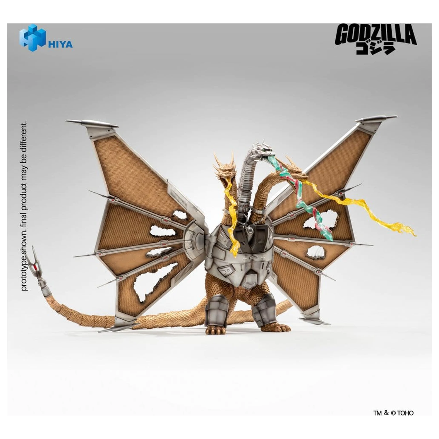 Godzilla vs. King Ghidorah Exquisite Basic Figurka Akcji Battle Damaged Mecha King Ghidorah 33 cm zdjęcie produktu