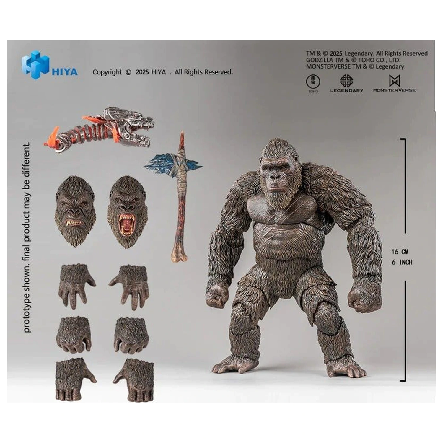 Godzilla vs. Kong Exquisite Basic Series figurka akcji Kong 2.0 16 cm zdjęcie produktu