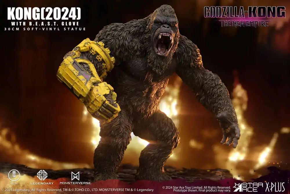 Godzilla vs. Kong: The New Empire Miękka winylowa statua Kong z B.E.A.S.T. Glove 30 cm zdjęcie produktu