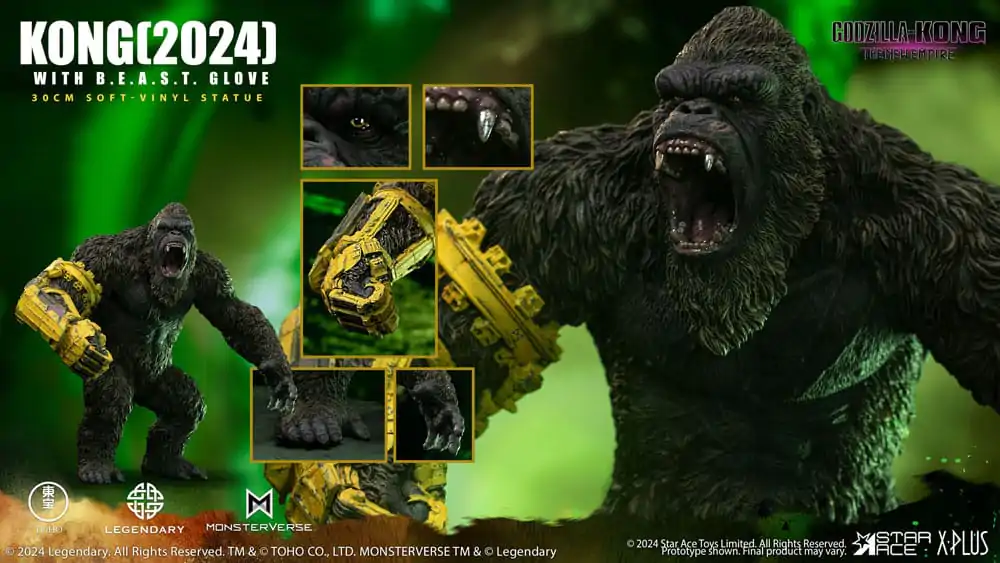Godzilla vs. Kong: The New Empire Miękka winylowa statua Kong z B.E.A.S.T. Glove 30 cm zdjęcie produktu