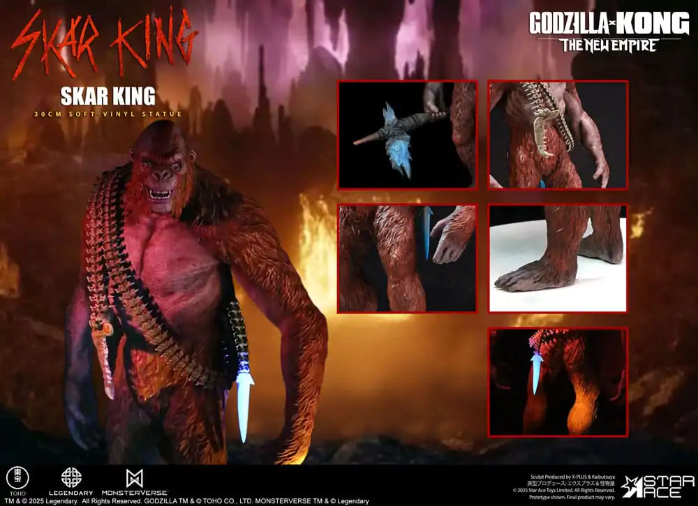 Godzilla kontra Kong: Nowe Imperium Miękka Winylu Statua Skar King Unleash the Titan 30 cm zdjęcie produktu