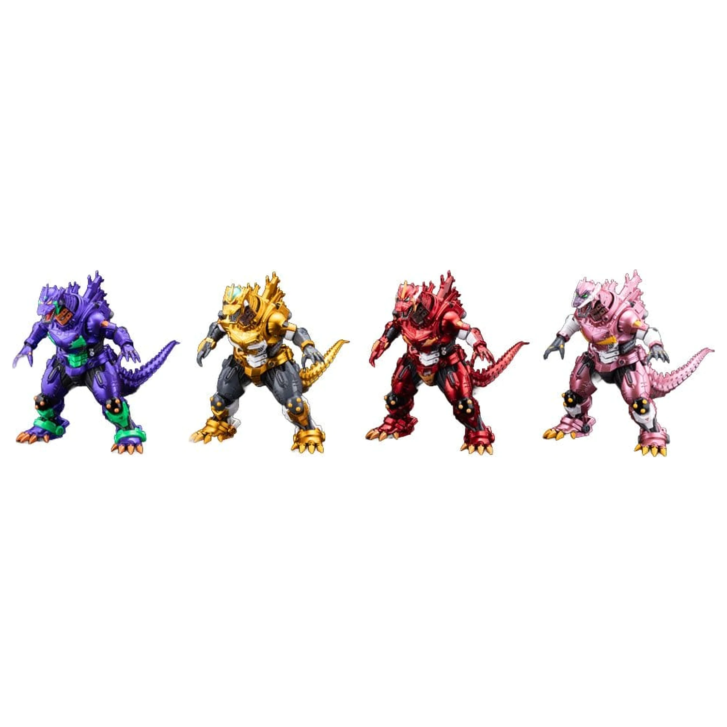 Godzilla x Evangelion Gekizou Series Statuetki 4-pak Type-3 Kiryu Eva colour Ver. Metallic color Limited Ver. 9 cm zdjęcie produktu