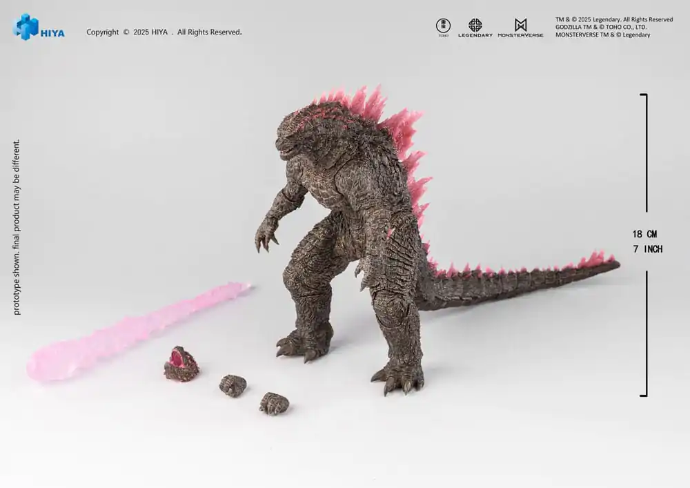 Godzilla x Kong The New Empire Exquisite Basic Figurka Akcji Heat Ray Godzilla Wersja Evolved 18 cm zdjęcie produktu