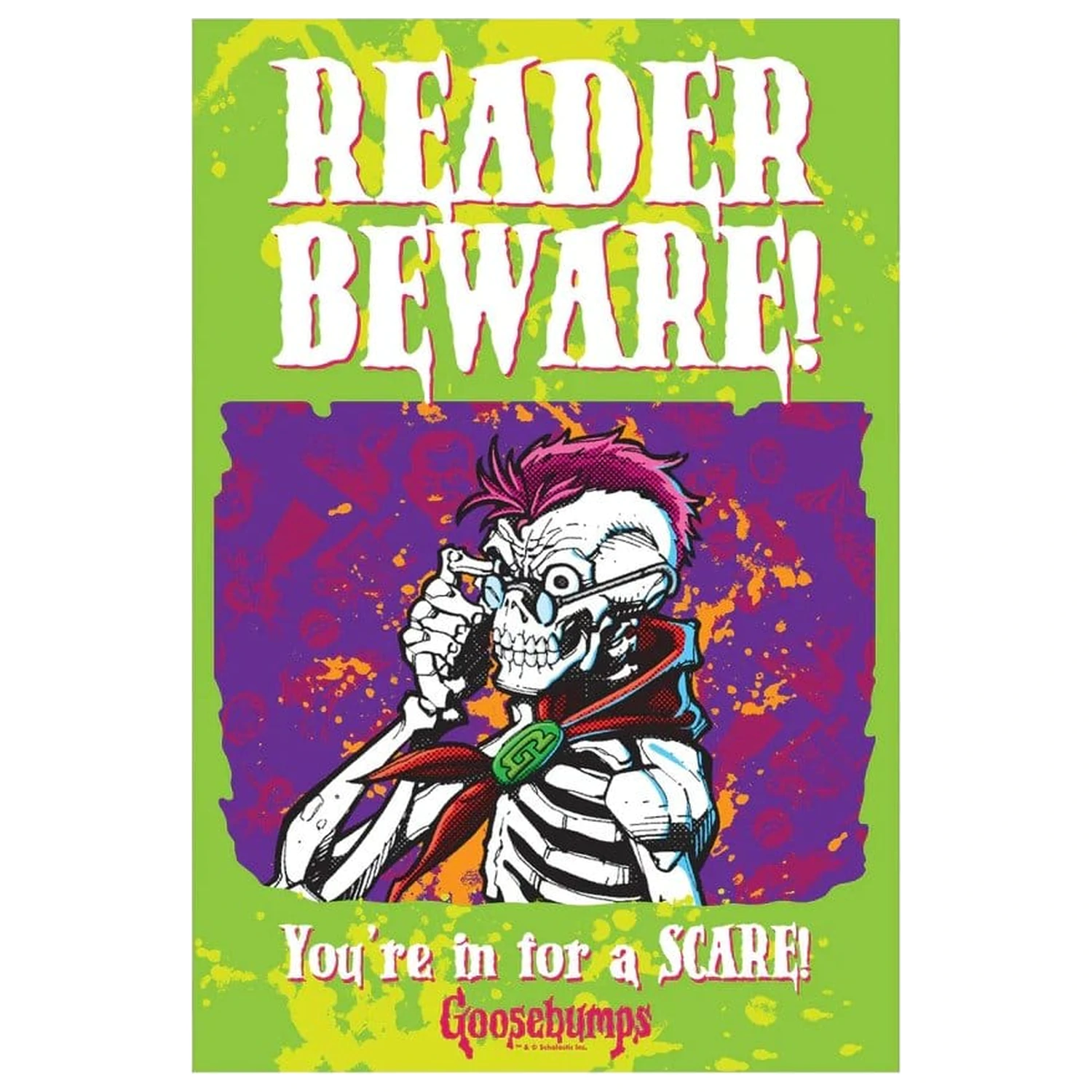 Metalowa tabliczka Goosebumps Reader Beware zdjęcie produktu