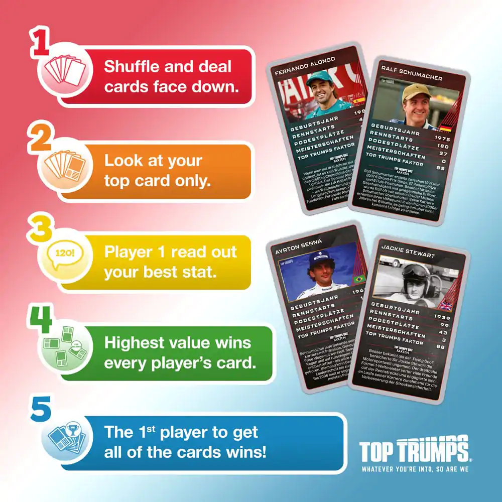 Grand Prix Helden Gra Karciana Top Trumps Collectables *Wersja Niemiecka* zdjęcie produktu