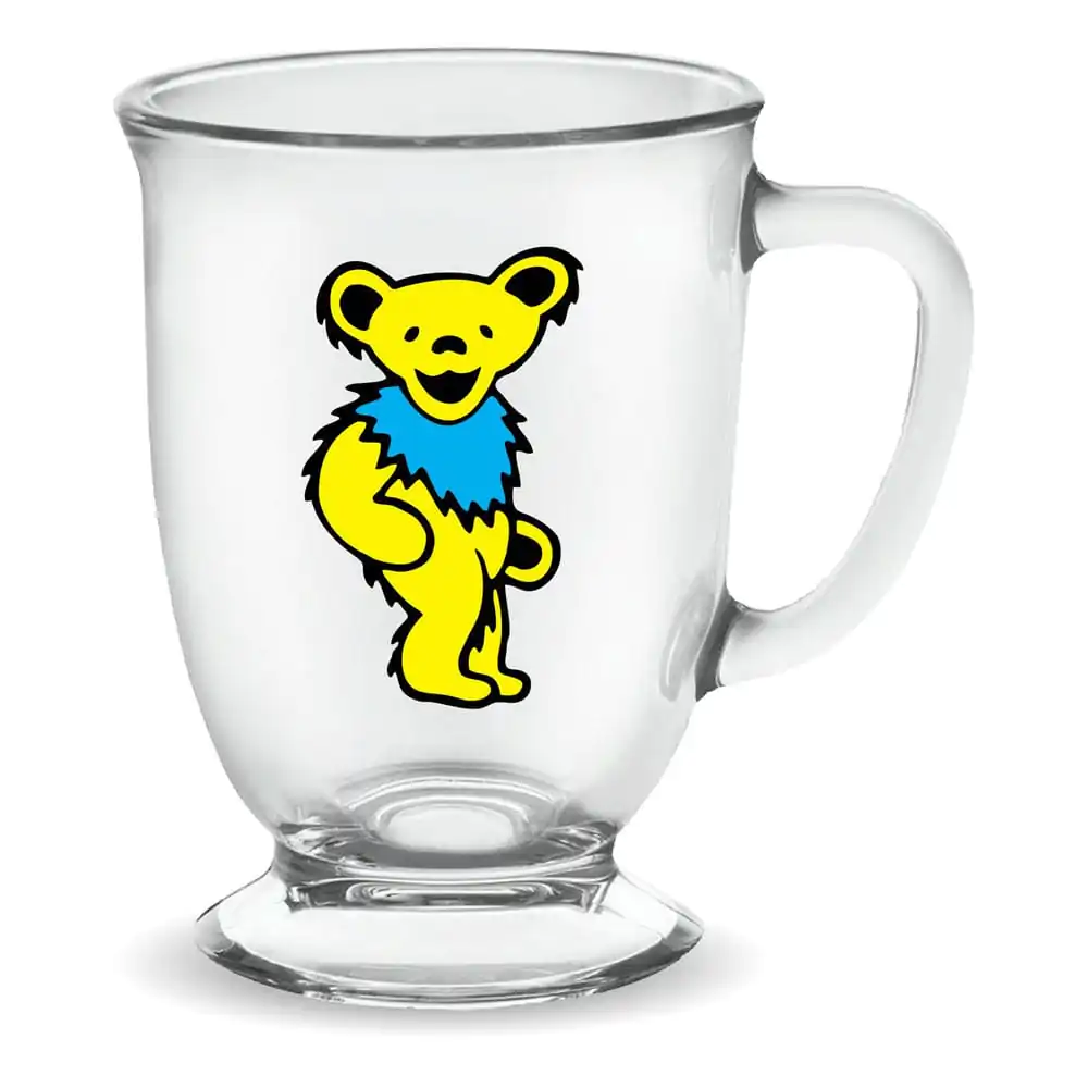 Grateful Dead: Yellow Dancing Bear Szklany Kubek Cafe 470 ml zdjęcie produktu