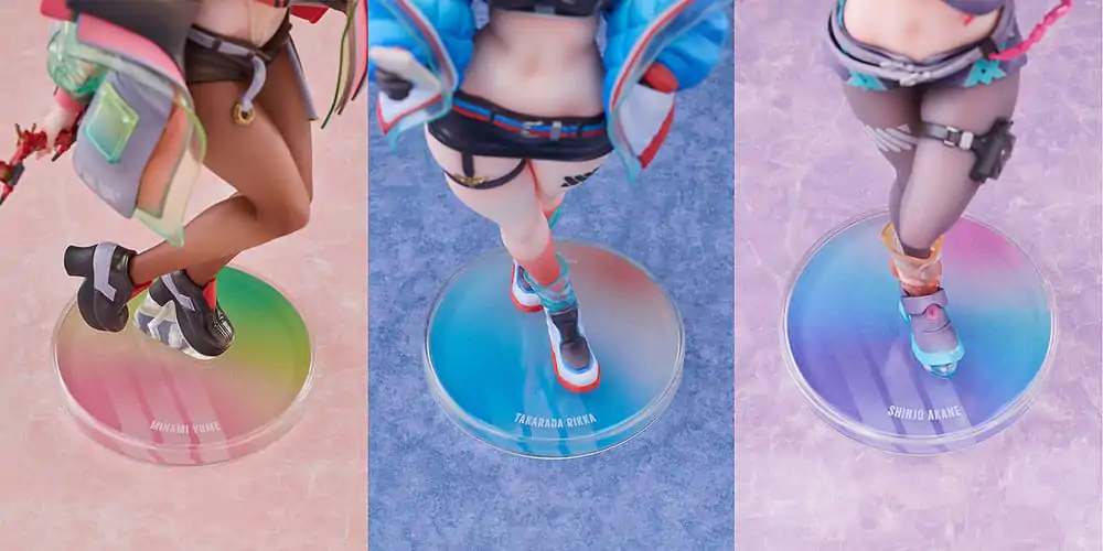 Gridman Universe Figurki PVC 3-Pack 1/7 Rikka Takarada, Akane Shinjo, Yume Minami: Dreamy Divas Ver. zdjęcie produktu