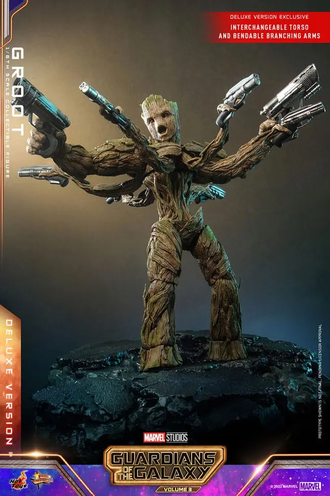 Guardians of the Galaxy Vol. 3 Movie Masterpiece Figurka Akcji 1/6 Groot (Deluxe Version) 32 cm zdjęcie produktu