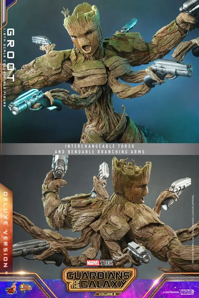 Guardians of the Galaxy Vol. 3 Movie Masterpiece Figurka Akcji 1/6 Groot (Deluxe Version) 32 cm zdjęcie produktu