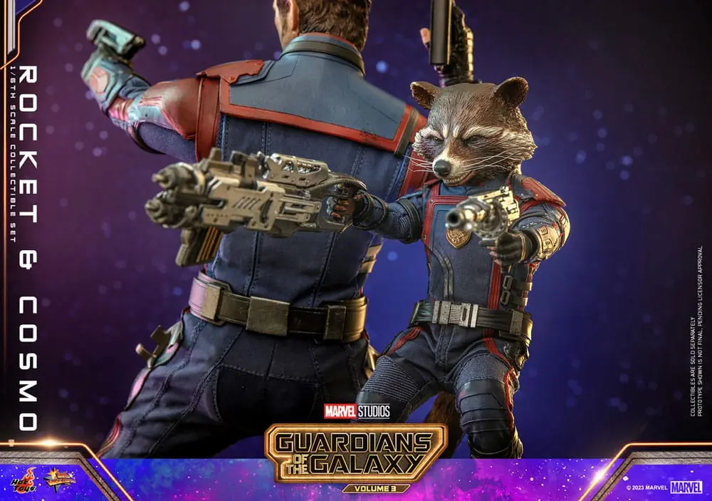 Guardians of the Galaxy Vol. 3 Movie Masterpiece Figurki Akcji 1/6 Rocket & Cosmo 16 cm zdjęcie produktu