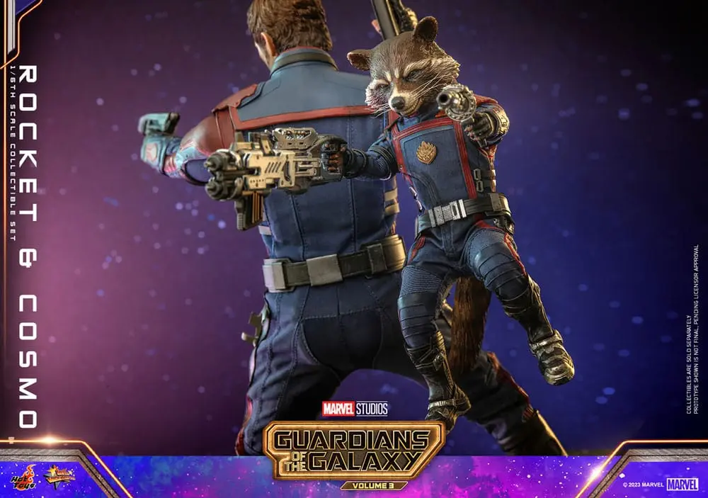 Guardians of the Galaxy Vol. 3 Movie Masterpiece Figurki Akcji 1/6 Rocket & Cosmo 16 cm zdjęcie produktu