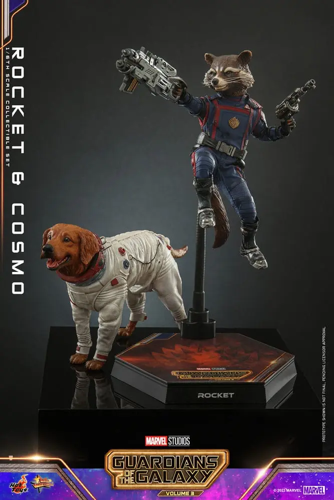 Guardians of the Galaxy Vol. 3 Movie Masterpiece Figurki Akcji 1/6 Rocket & Cosmo 16 cm zdjęcie produktu