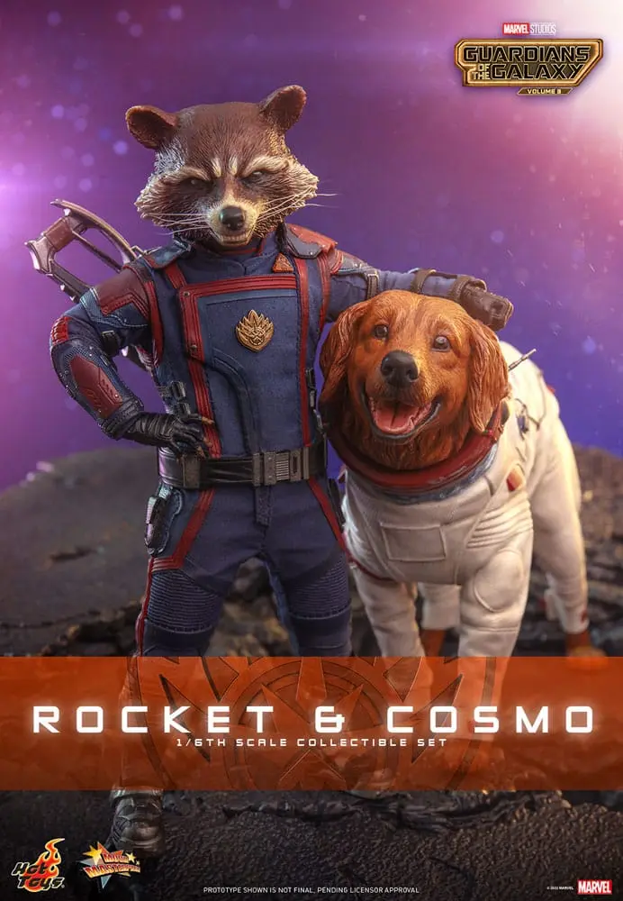 Guardians of the Galaxy Vol. 3 Movie Masterpiece Figurki Akcji 1/6 Rocket & Cosmo 16 cm zdjęcie produktu