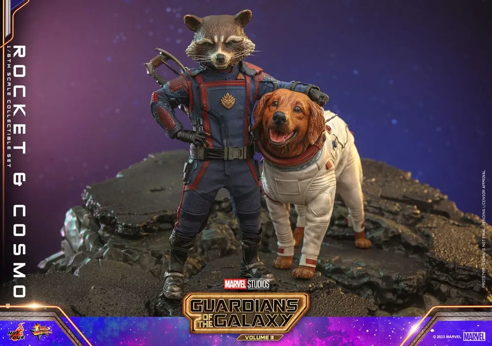 Guardians of the Galaxy Vol. 3 Movie Masterpiece Figurki Akcji 1/6 Rocket & Cosmo 16 cm zdjęcie produktu