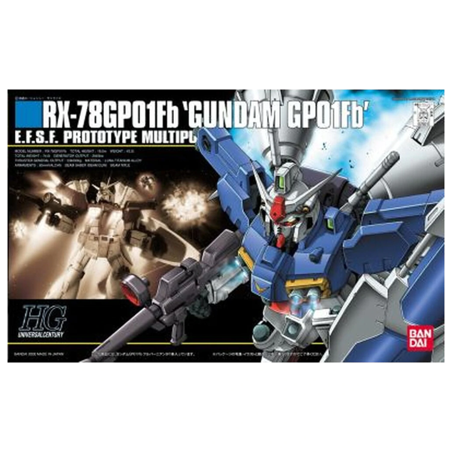 Gundam 0083 Stardust Memory RX-78GP01-Fb Gundam Full Vernian Zephyranthes Mobile Suit Zestaw modelarski HG 1/144 zdjęcie produktu