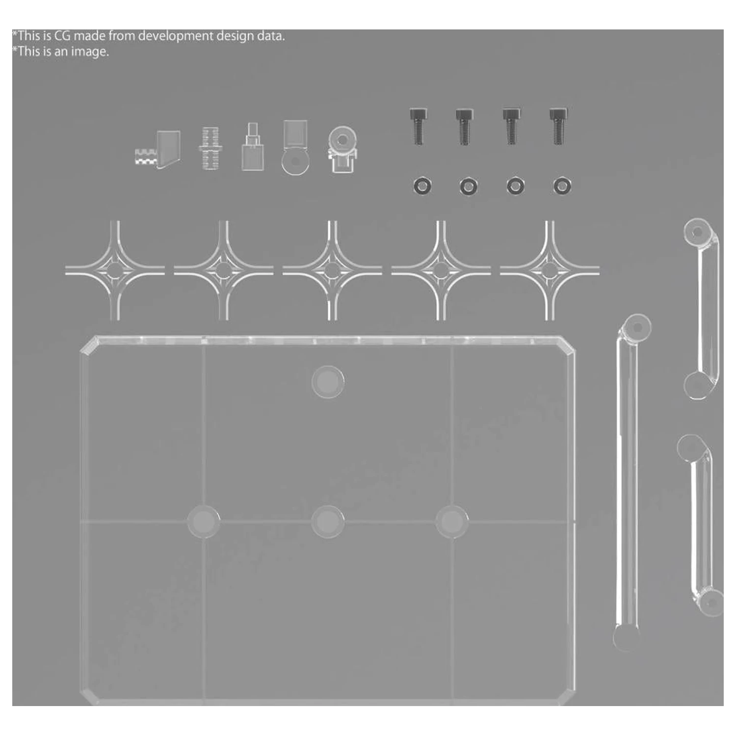 Gundam Action Base 8 (Clear Color) zestaw modelarski zdjęcie produktu