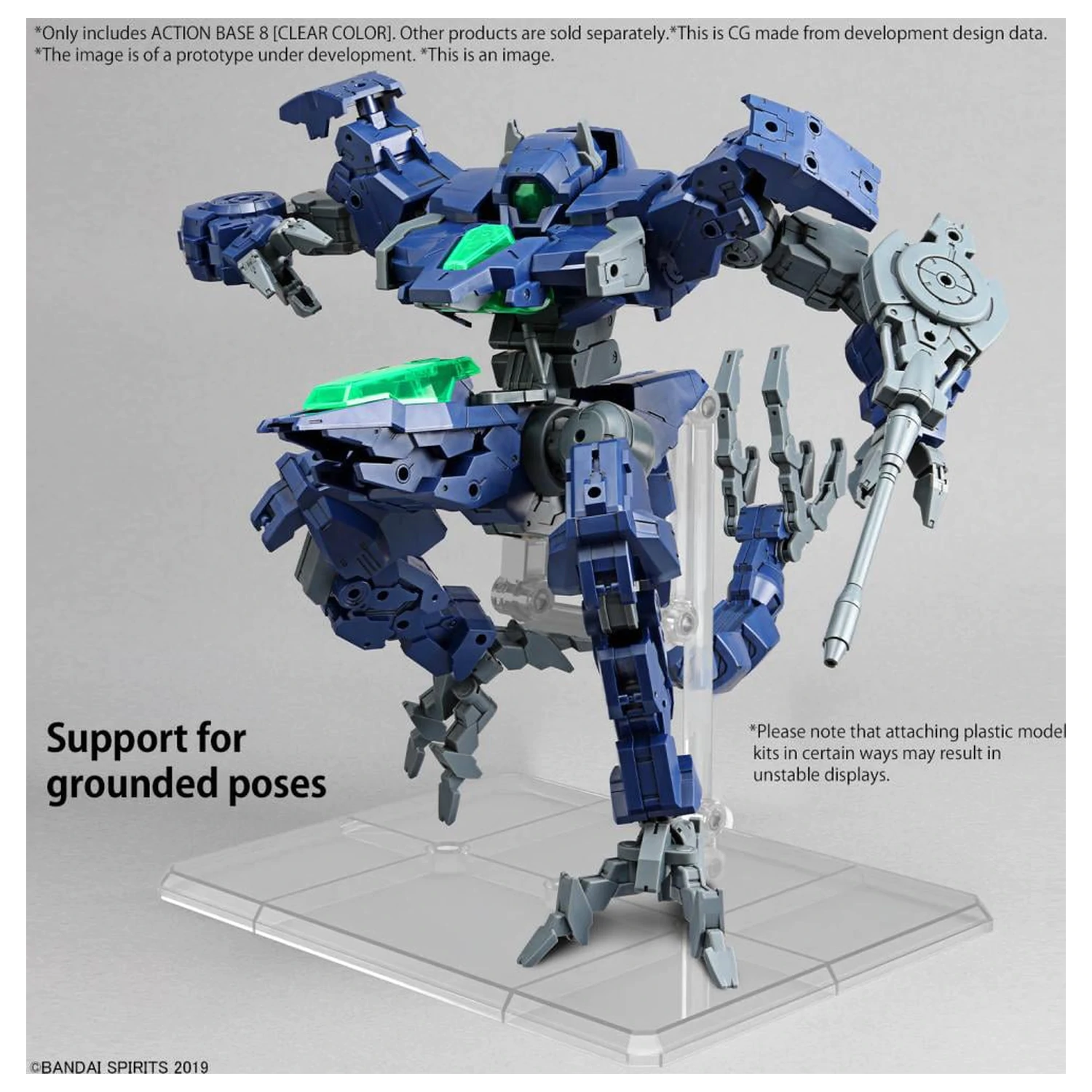 Gundam Action Base 8 (Clear Color) zestaw modelarski zdjęcie produktu