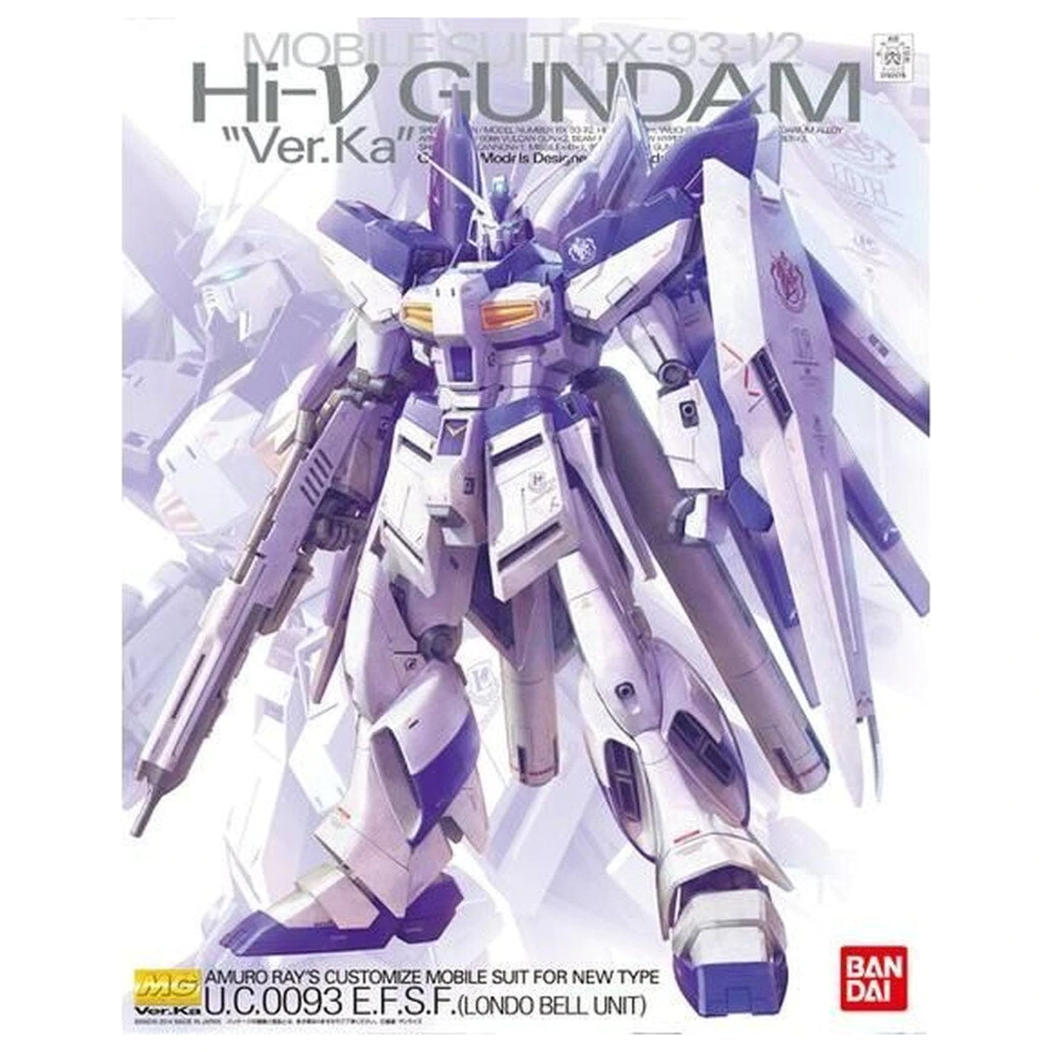 Gundam Char's Counterattack Beltorchika's Children Hi-Nu Gundam RX-93-v2 Ver. Ka Mobile Suit Zestaw modelarski MG 1/100 zdjęcie produktu