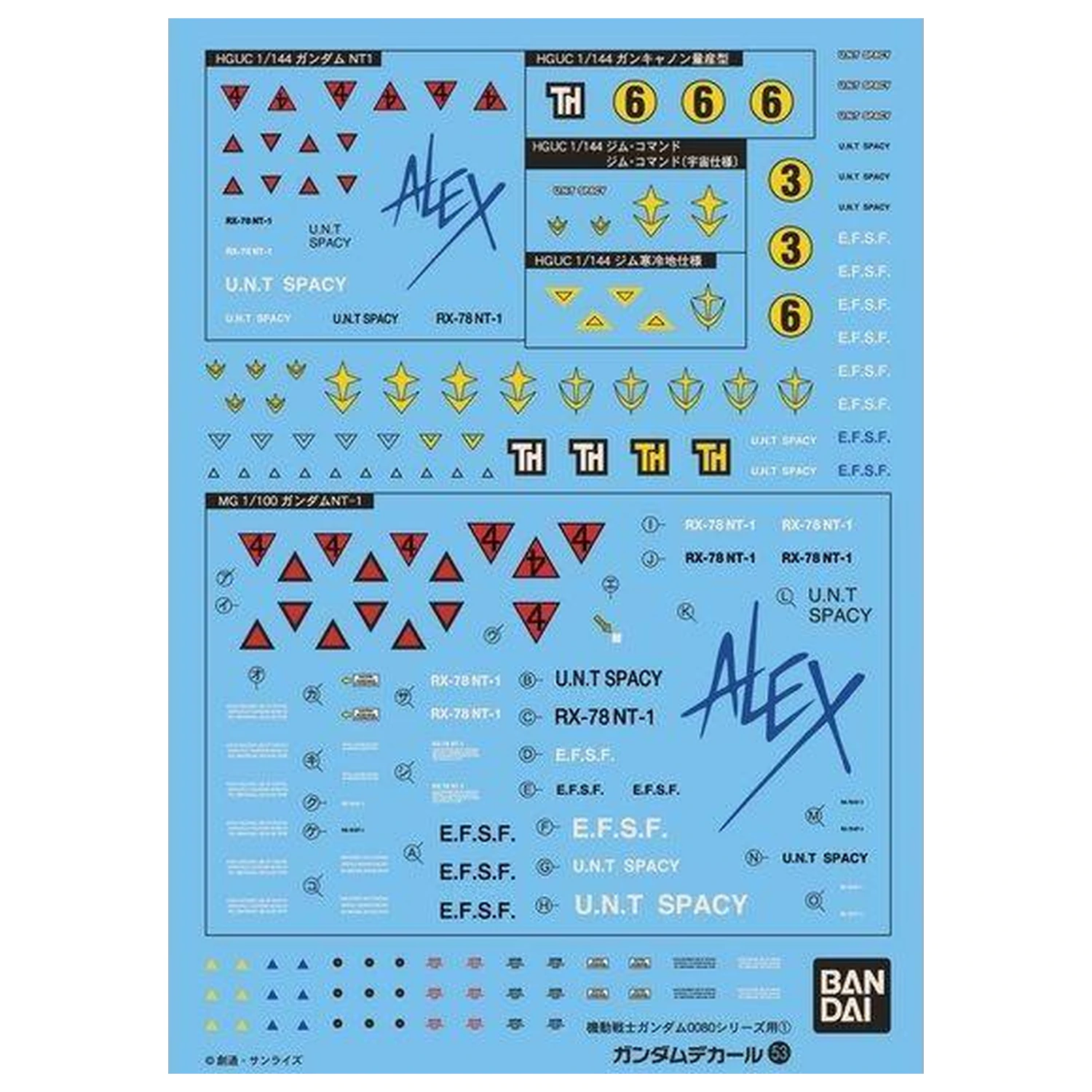 Gundam Gundam Decal 053 HGUC 0800 Series Federation zdjęcie produktu