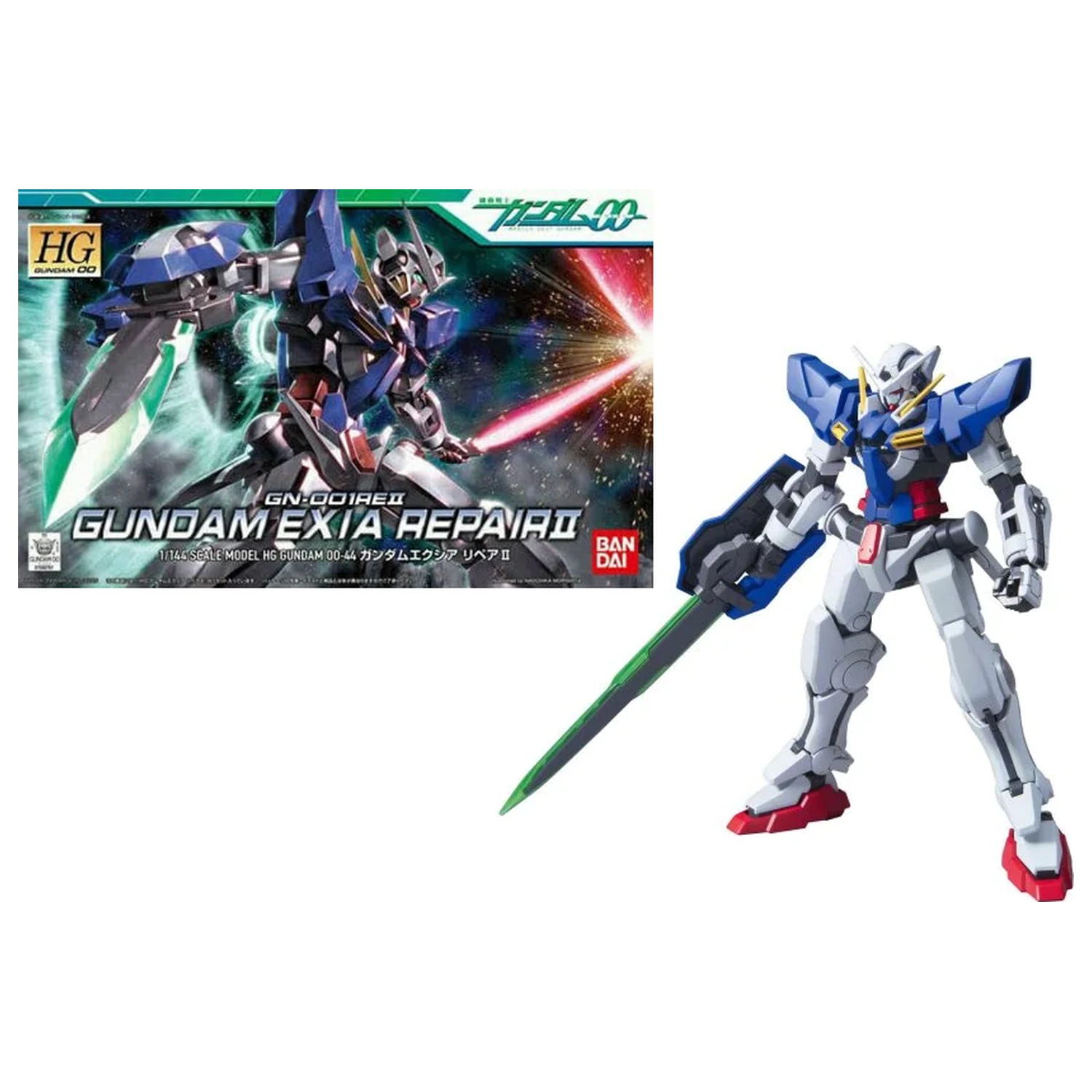 Gundam HG 1/144 00 GN-001RE II Gundam Exia Repair II zestaw modeli zdjęcie produktu