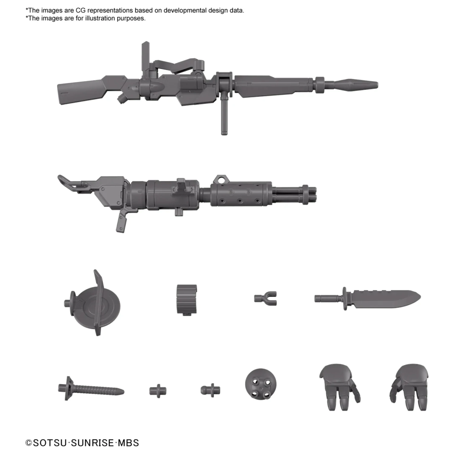 Gundam HG 1/144 Zestaw Części Rozszerzających do modelu Demi Trainer zdjęcie produktu