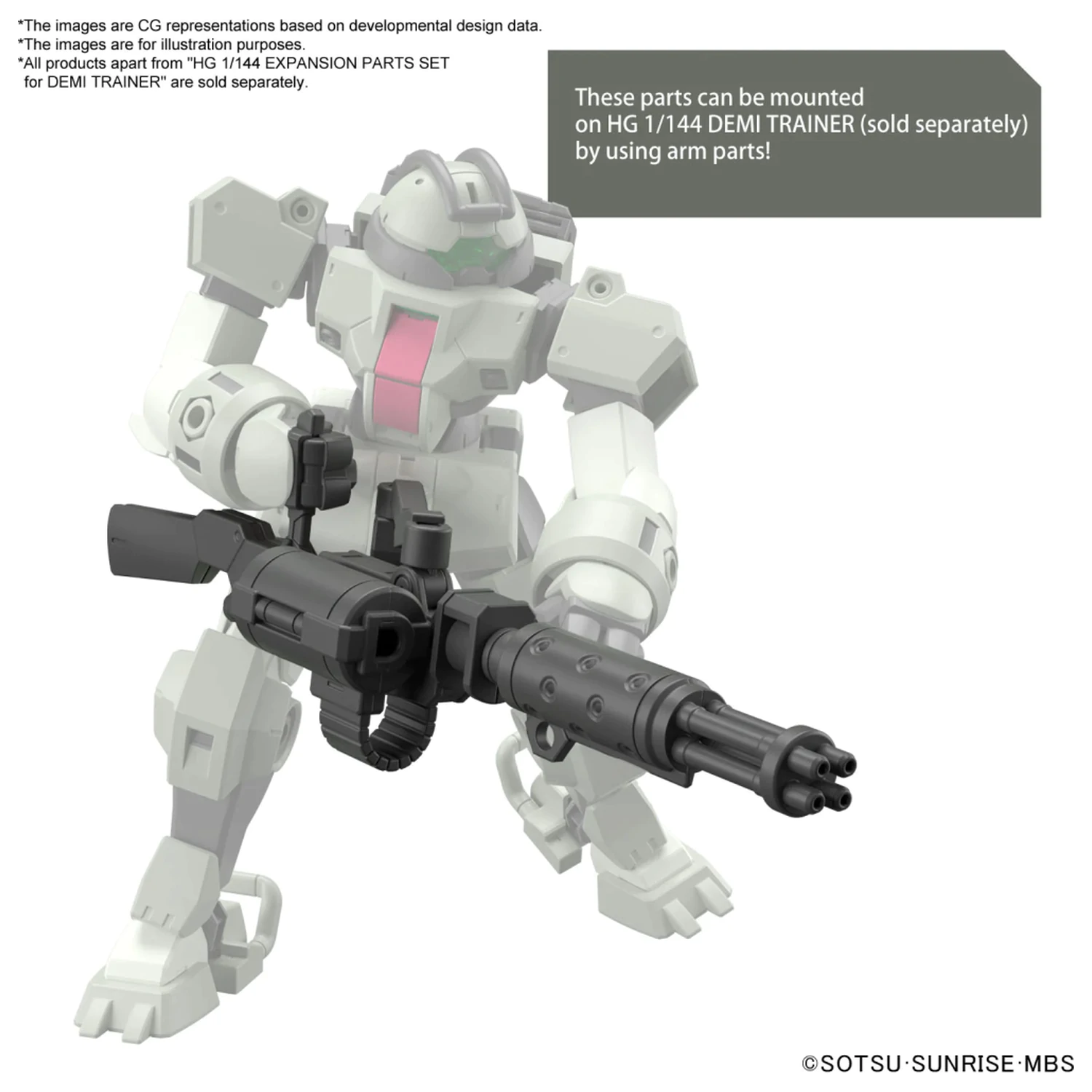 Gundam HG 1/144 Zestaw Części Rozszerzających do modelu Demi Trainer zdjęcie produktu