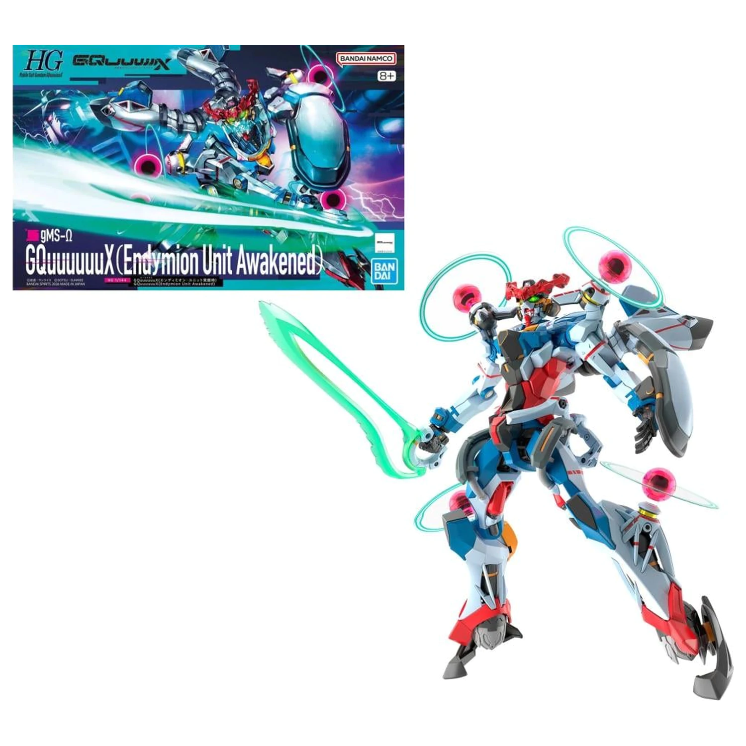 Gundam HG 1/144 GQuuuuuuX (Endymion Unit Awakened) Zestaw Modelarski zdjęcie produktu