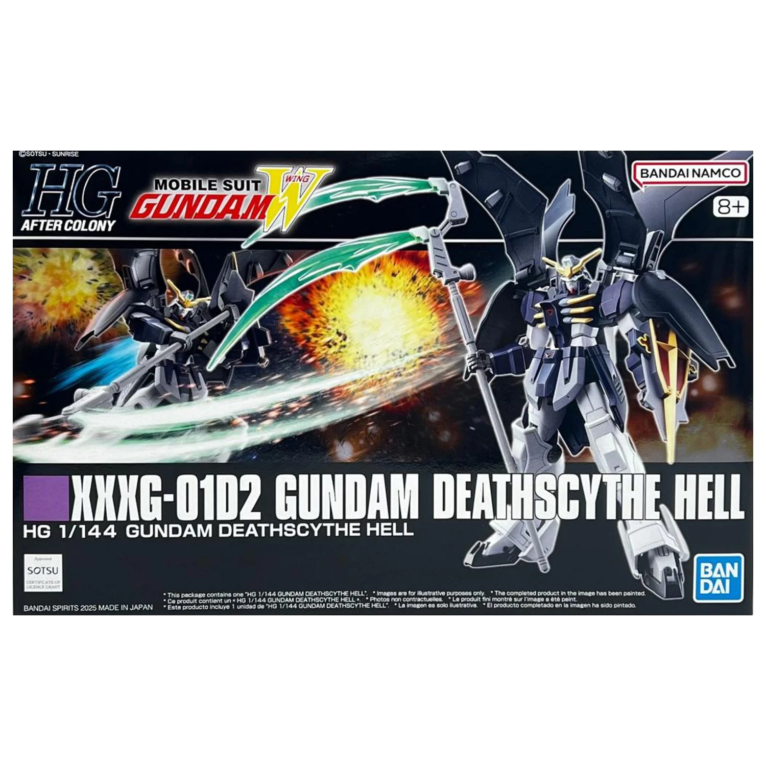 GUNDAM HG 1/144 XXXG-01D2 Gundam Deathscythe Hell Zestaw Modeli zdjęcie produktu