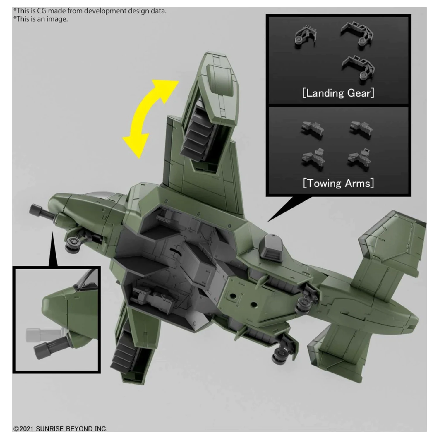 Gundam HG 1/72 V-33 Stork Carrier Model Zestaw zdjęcie produktu