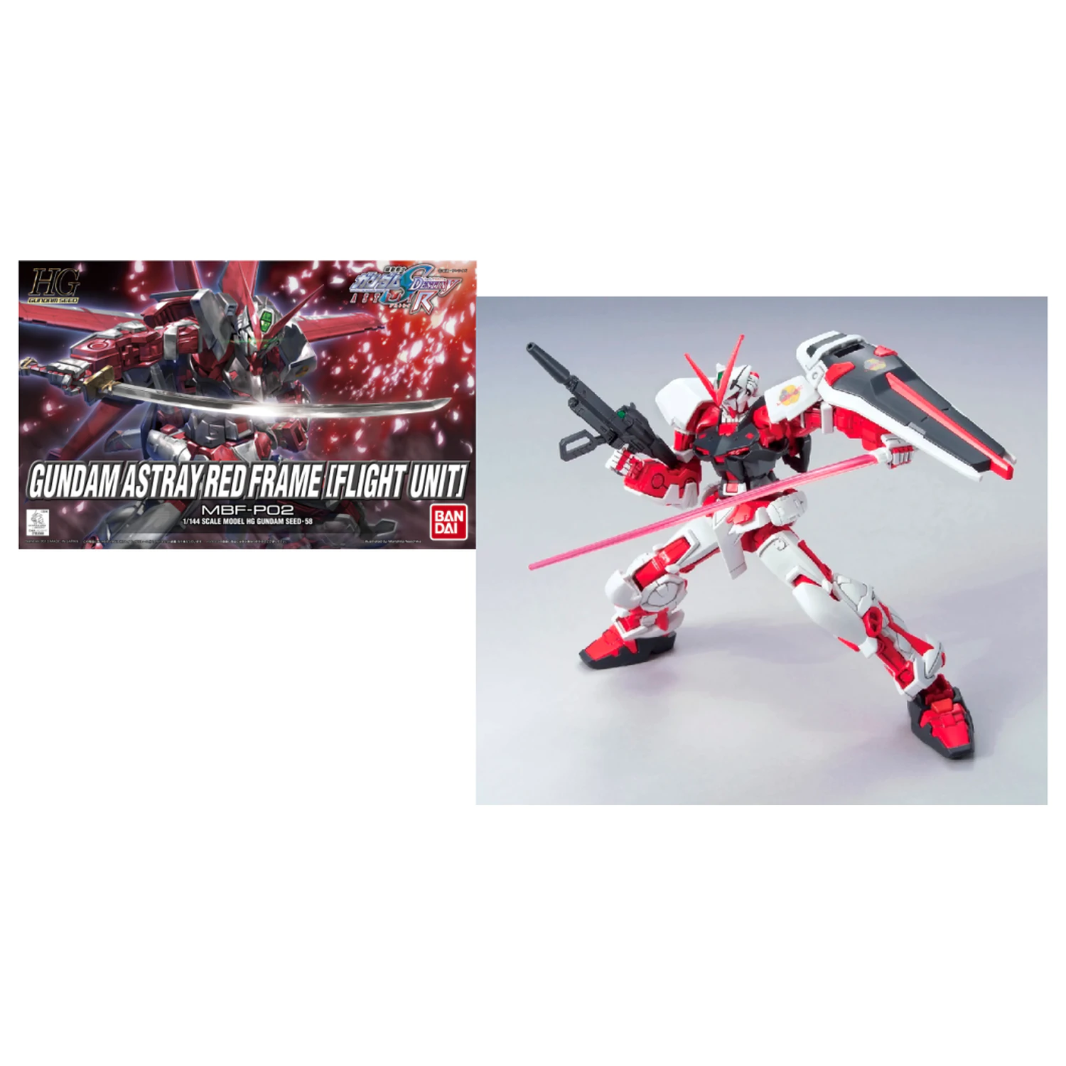Gundam HG Gundam Astray Red Frame Flight Unit 1/144 zestaw modelarski zdjęcie produktu