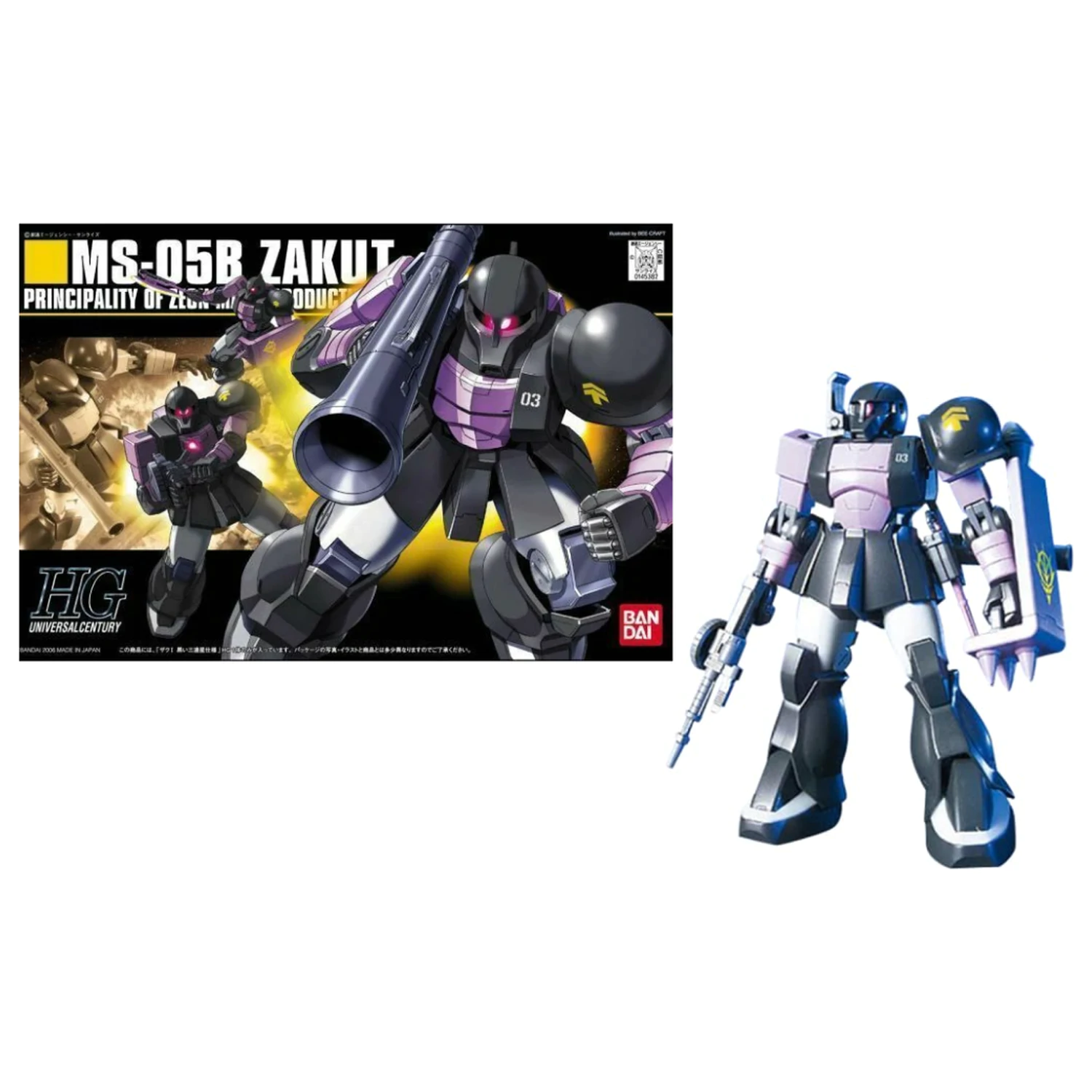 Gundam HGUC 1/144 MS-05B Zaku 1 zestaw modelarski zdjęcie produktu
