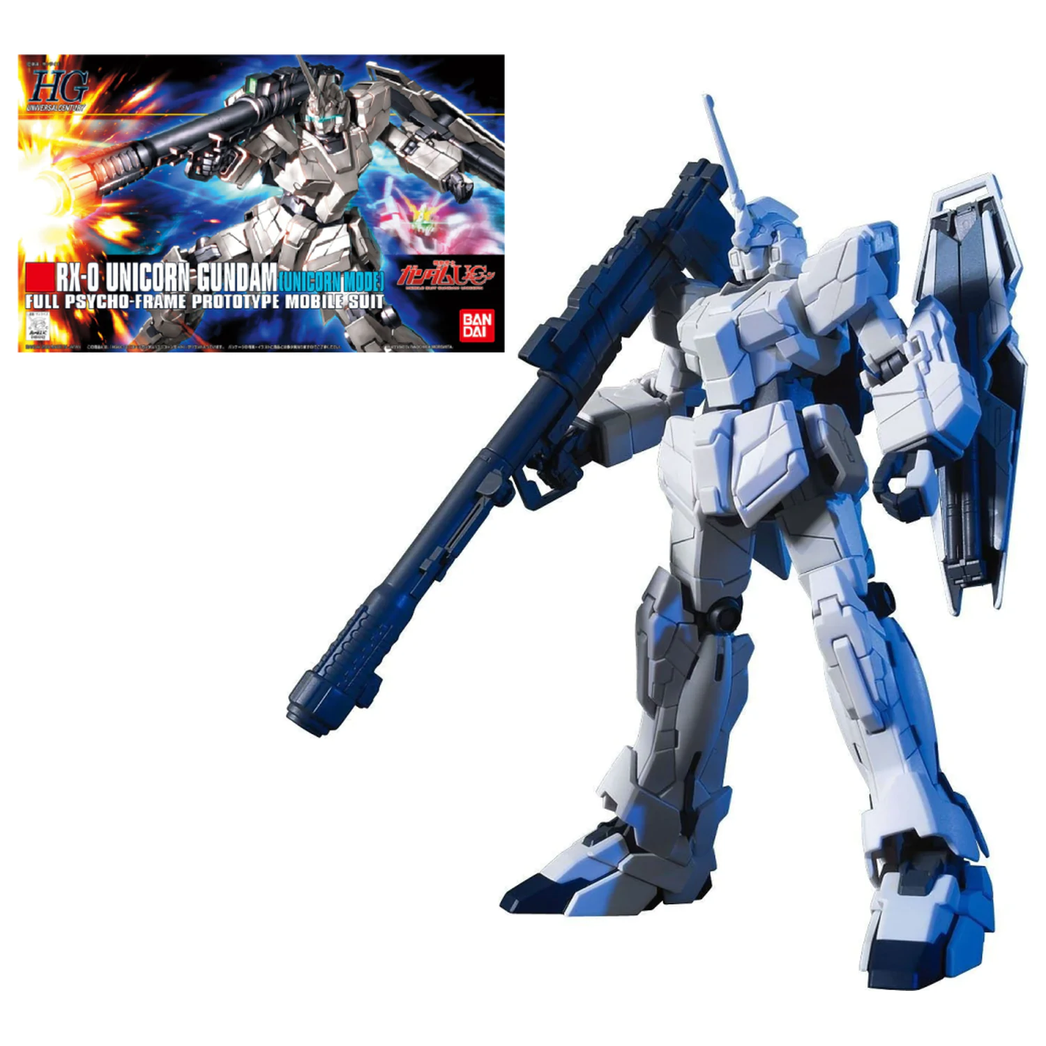 GUNDAM HGUC Unicorn RX-0 Unicorn Mode Zestaw Modelowy zdjęcie produktu