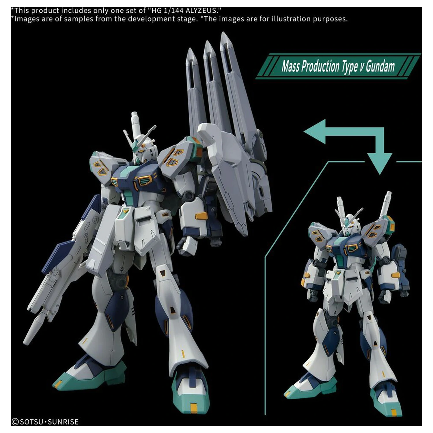 Gundam MSG: Hathaway: The Sorcery of Nymph Circe HG 1/144 Alyzeus zestaw modeli 25cm zdjęcie produktu