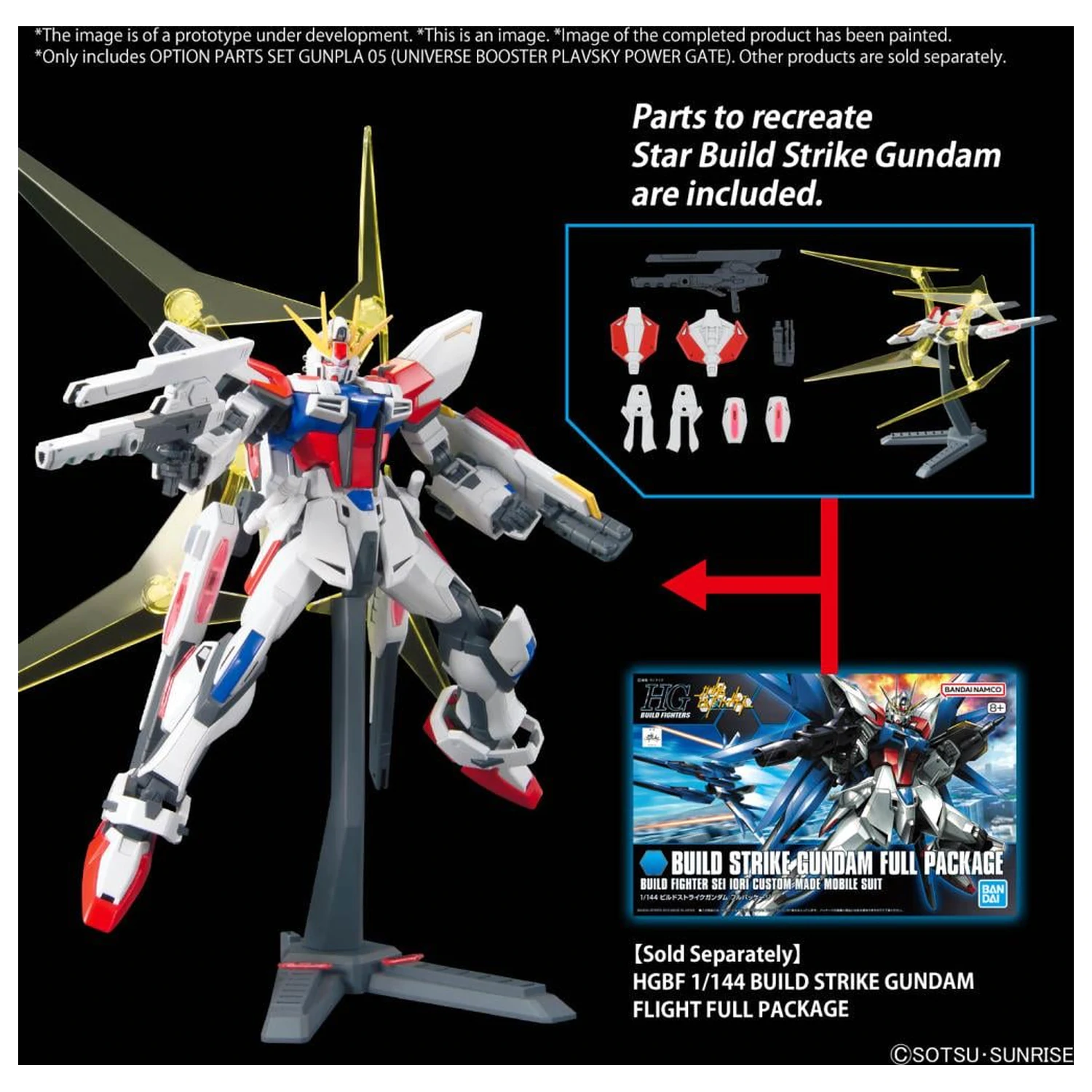 Zestaw Gundam Option Parts Set Gunpla 05 (Universe Booster) Model Kit zdjęcie produktu