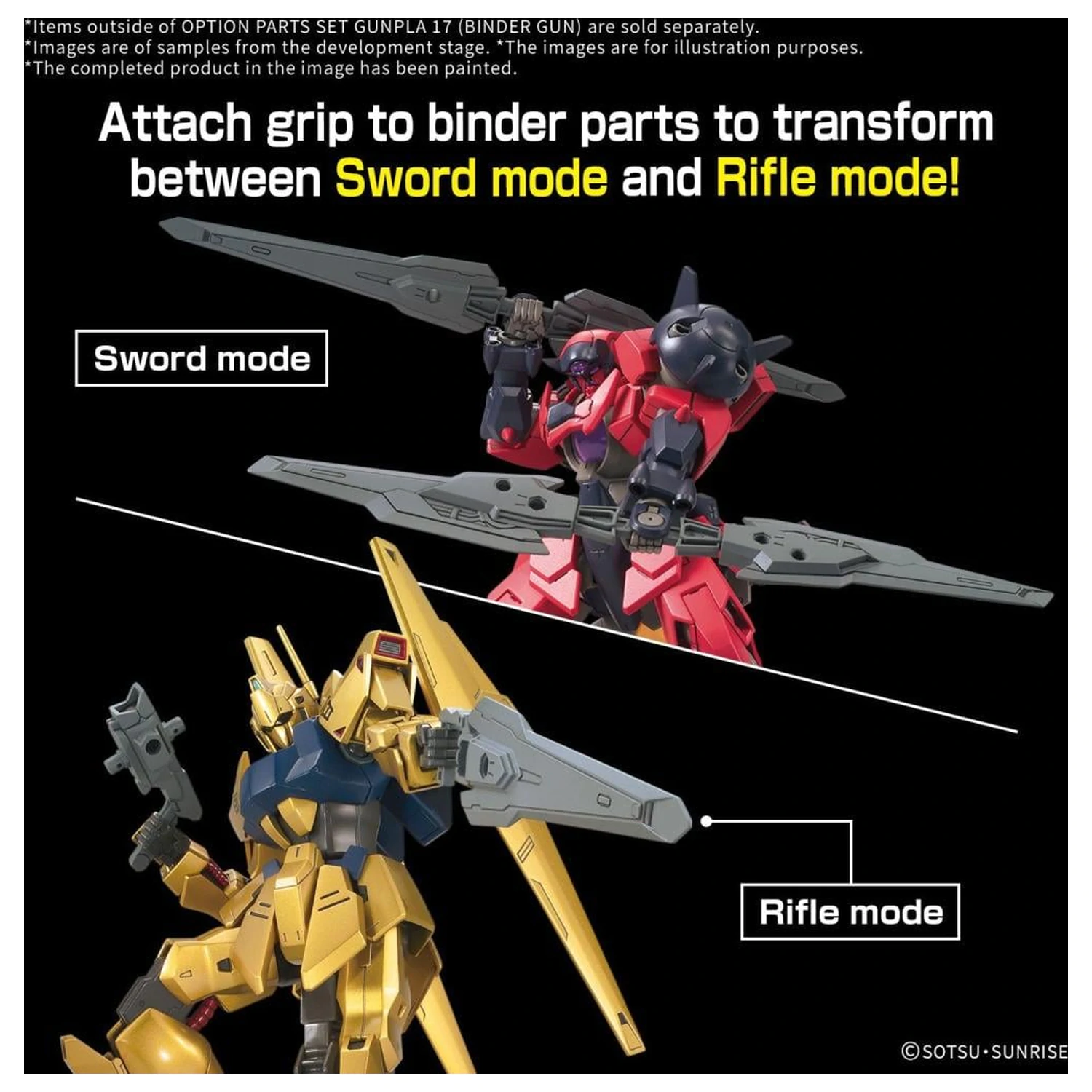 Gundam Option Parts Set Gunpla 17 (Binder Gun) Model Kit zdjęcie produktu