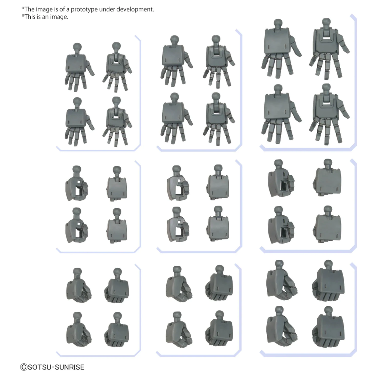Gundam Option Parts Set Gunpla 3 (Build Hands Edge) Zestaw Modelu zdjęcie produktu