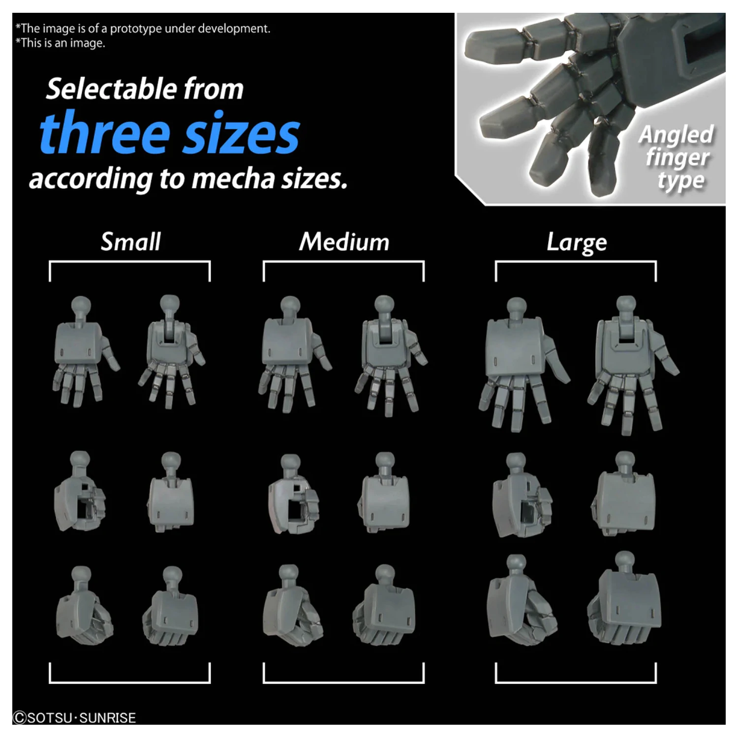 Gundam Option Parts Set Gunpla 3 (Build Hands Edge) Zestaw Modelu zdjęcie produktu