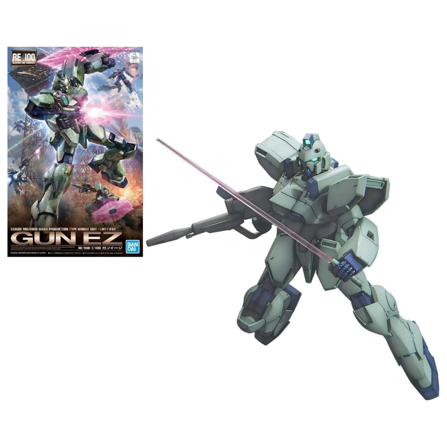 Zestaw modelarski Gundam RE/100 1/100 Gun-EZ zdjęcie produktu