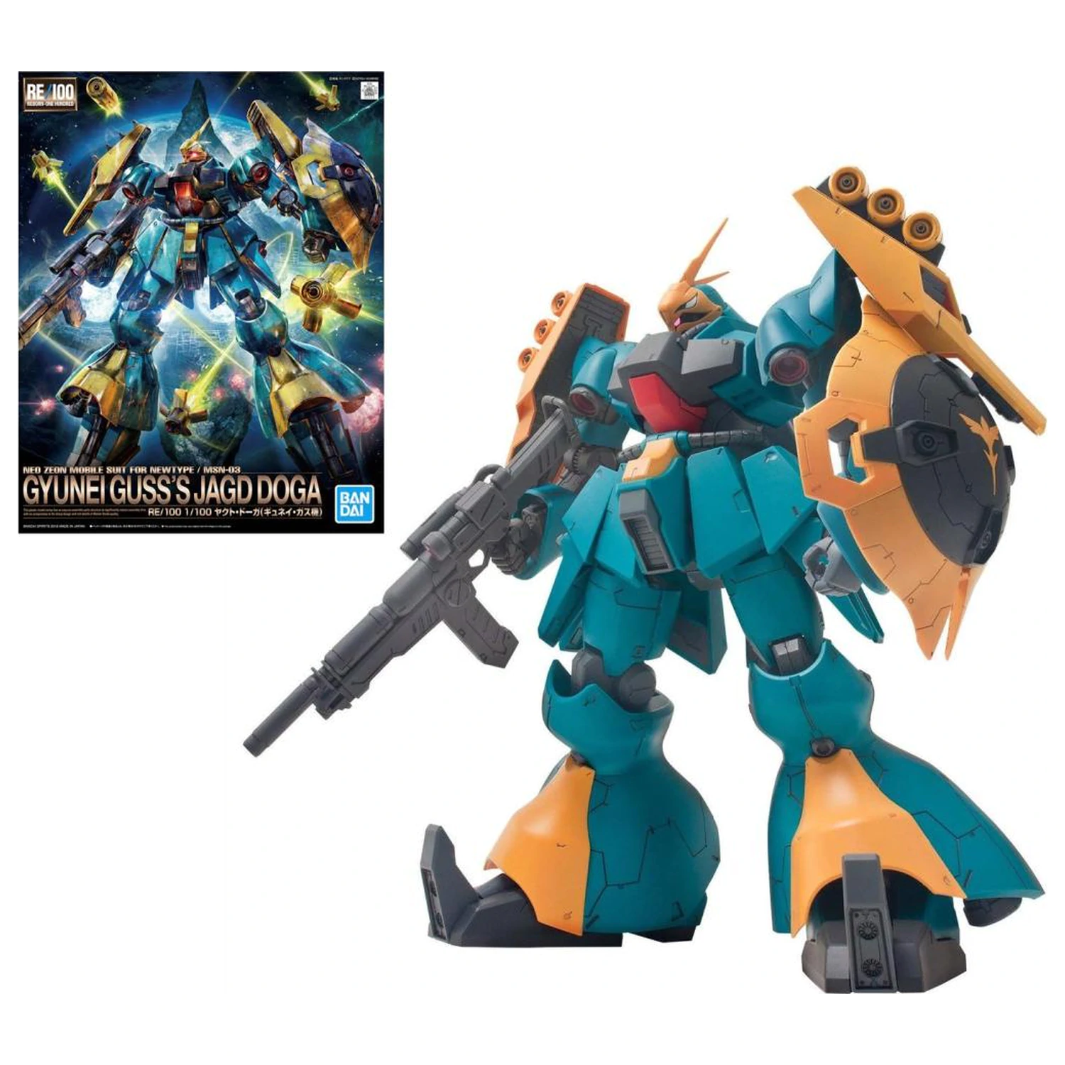 Model do sklejania Gundam RE/100 1/100 Gyunei Guss's Jagd Doga zdjęcie produktu