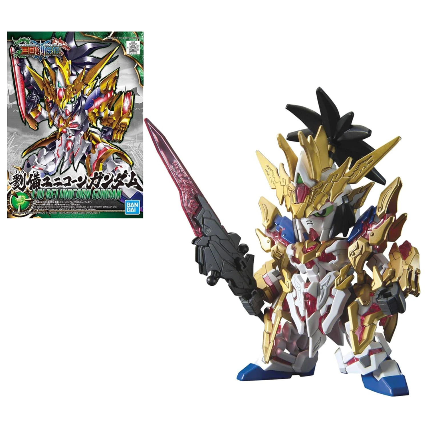GUNDAM SD Sangoku Soketsuden Liu Bei Unicorn Gundam Zestaw modeli zdjęcie produktu