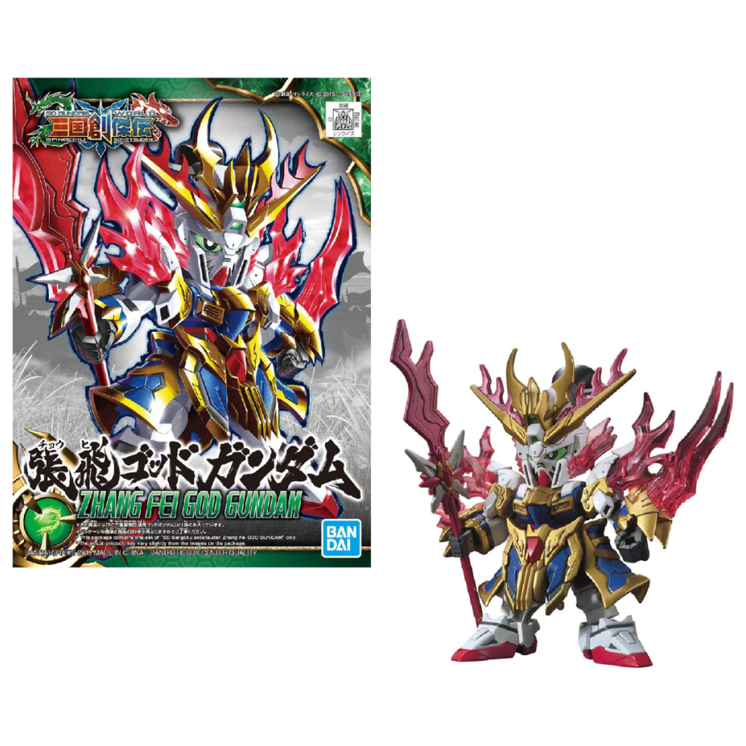 GUNDAM SD Sangoku Soketsuden Zhang Fei God Gundam Zestaw Modelowy zdjęcie produktu