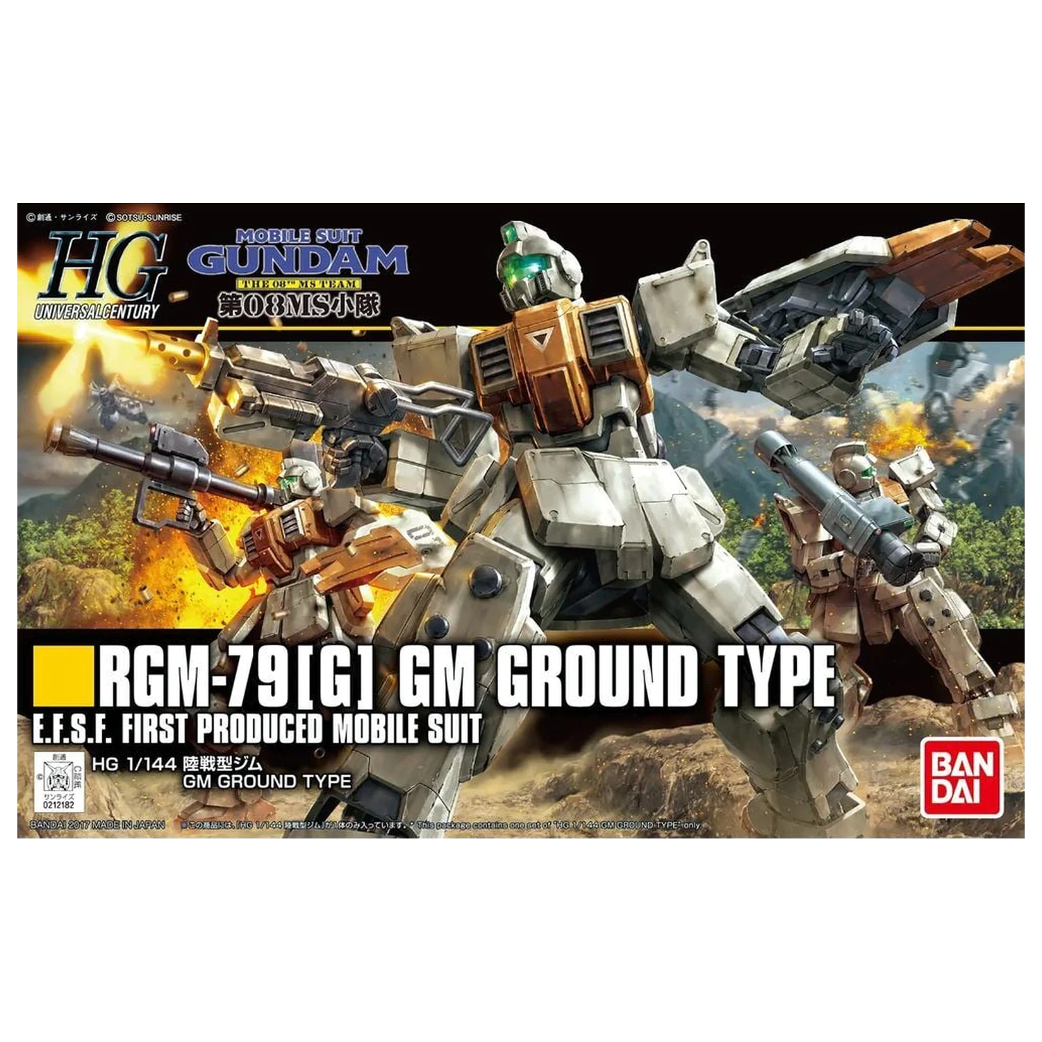 Gundam The 08th MS Team RX-79G Gundam Ground Type Mobile Suit zestaw modelowy HG 1/144 zdjęcie produktu