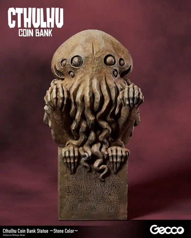 H.P. Lovecraft Cthulhu Mythos Coin Bank Statue Cthulhu (Stone Color) 24 cm / Statuetka Skarbonka zdjęcie produktu